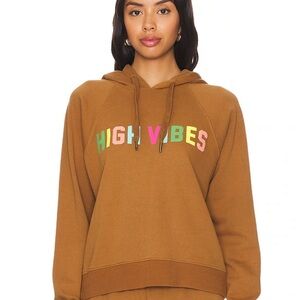 Spiritual Gangster High Vibes Harper Crop Hoodie Dolce Size Medium NWT MSRP $128